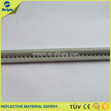 silver reflective fabric piping